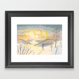 Happy New Year! 2021 has arrived! Framed Art Print