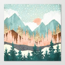 Winter Forest Vista Canvas Print