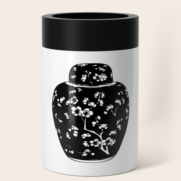 Chinoiserie Ginger Jar Chinese Ginger Jar Black and White Ginger