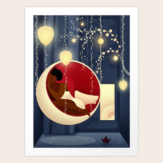 Bubble Chair Art Print