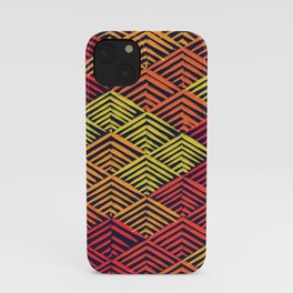 Warm colourful autumn pattern iPhone Case