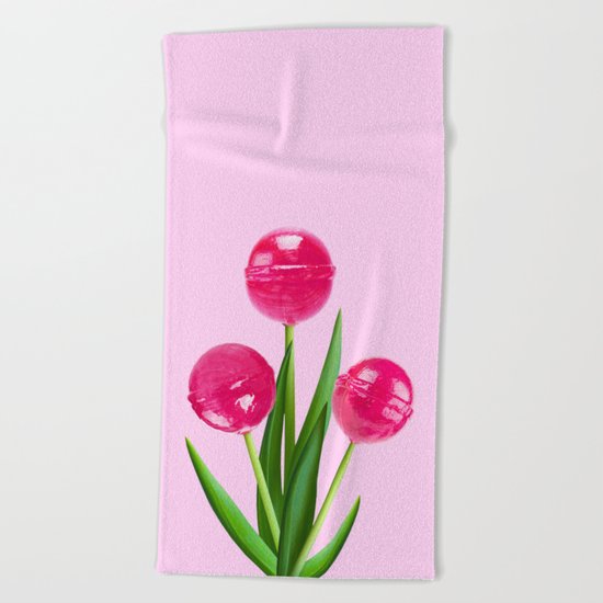 TULIPOP PINK Beach Towel