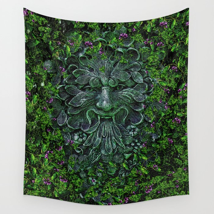 THE GREEN MAN Wall Tapestry
