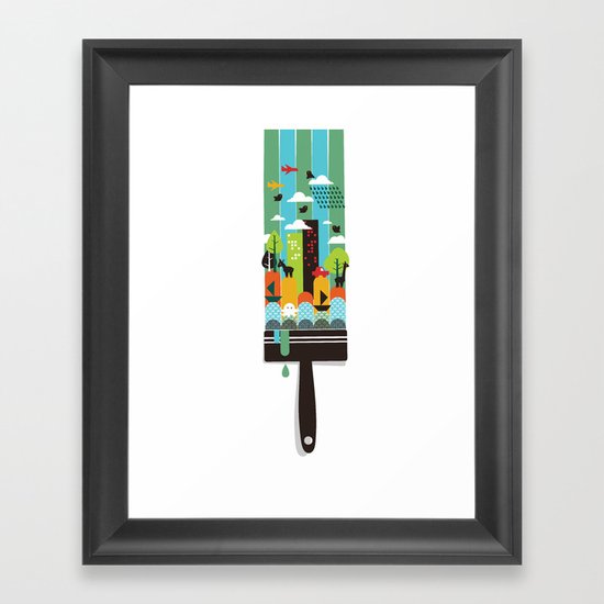 Paint your world Framed Art Print
