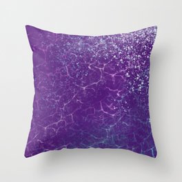 Electric Waves Throw Pillow