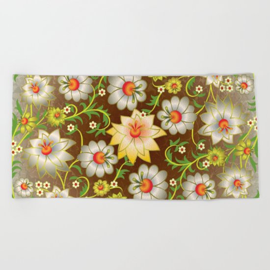 Shabby flowers #10 Beach Towel