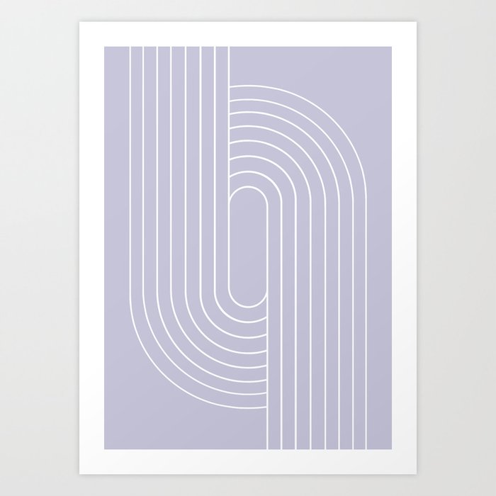 Oval Lines Abstract XVIII Art Print