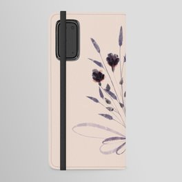 Flowers Bouquet With Purple Roses Android Wallet Case
