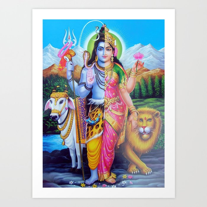 Shiva and Shakti Art Print