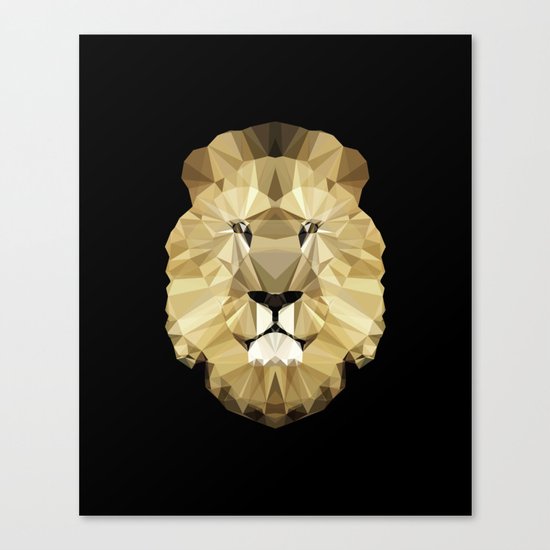 Polygon Heroes - The King Canvas Print