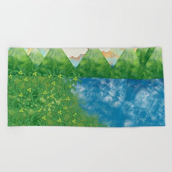 Mountains Beach Towel