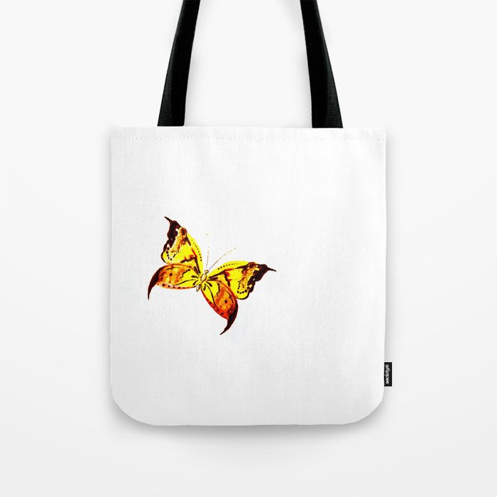 yellow butterfly Tote Bag