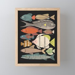 Fish Crowd No. 1 Framed Mini Art Print