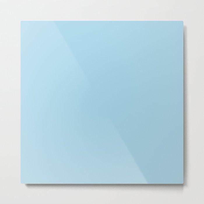 Soft Blue pastel solid color modern abstract pattern  Metal Print