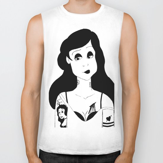 ARIEL THE LITTLE MERMAID (PUNK VERSION) II Biker Tank