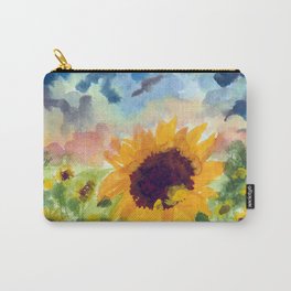 Sunflower Sunset Carry-All Pouch