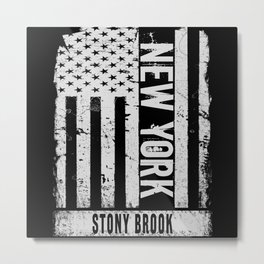 Stony Brook New York Metal Print | Newyorkctiy, Usaflag, Usaflagvintage, Stonybrookcity, Newyork, Newyorkstate, Graphicdesign, Americanflag, America, Stonybrook 