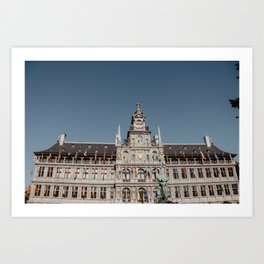 Grote Markt in Antwerp, Belgium Art Print