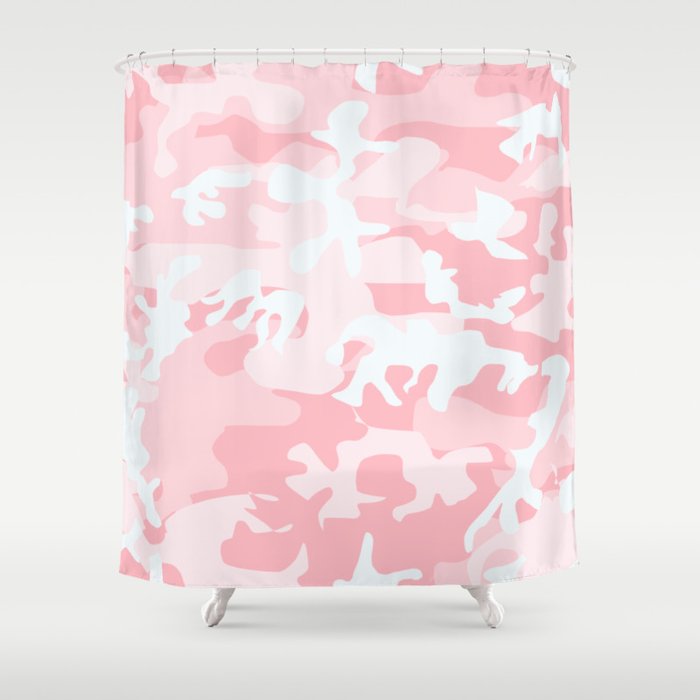 Pink Camo Shower Curtain By Christianbelanger Society6