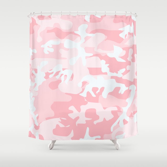 PINK CAMO Shower Curtain