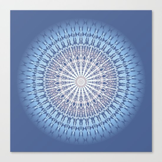 Blue Mandala Canvas Print