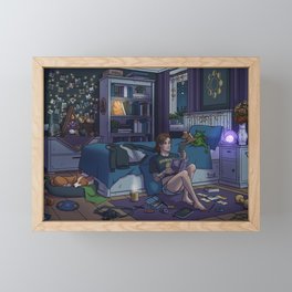 Modern Witch Bedroom Framed Mini Art Print