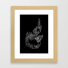 Black Naga-k Framed Art Print