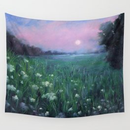 Twilight Soft Pastel Painting Wall Tapestry