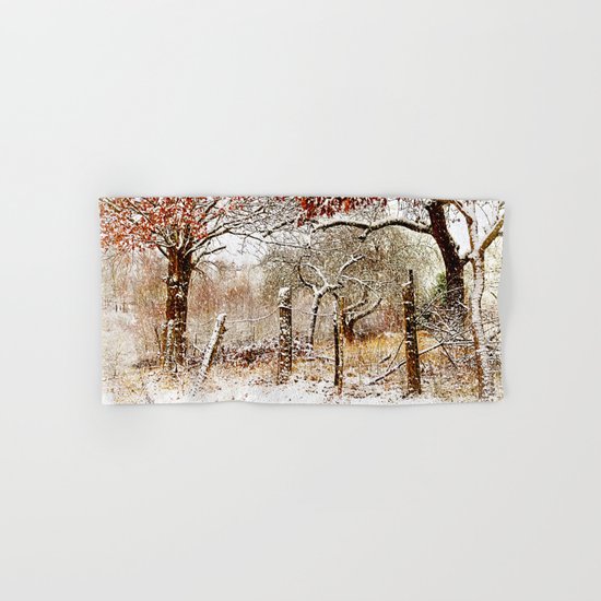 Painterly winter Hand & Bath Towel