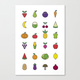 Fruits & Vegetables Canvas Print