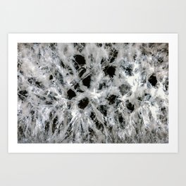 Crystals in a agate Art Print