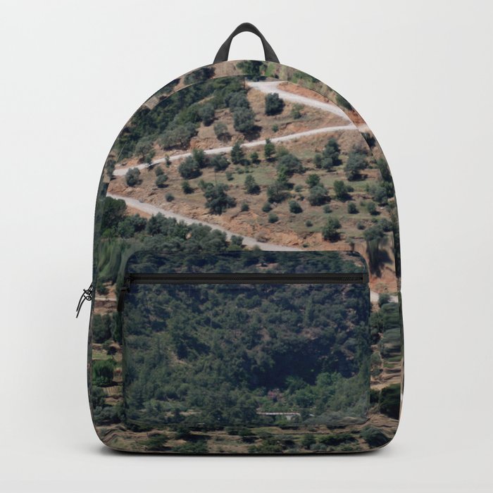 A Road Less Traveled Steep Mountain Road 3 Backpack
