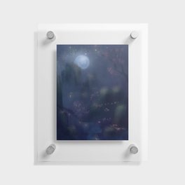 Bloomy Moonlight Floating Acrylic Print