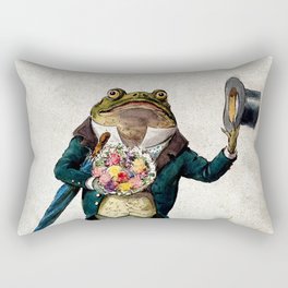Gentleman Frog by George Hope Tait from 1900 Rectangular Pillow