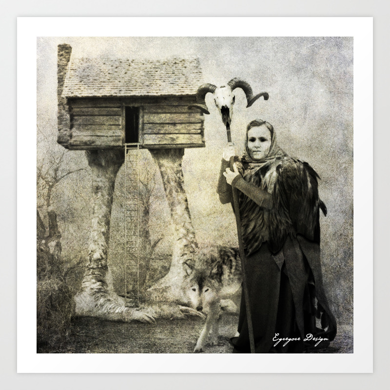 Dark Victorian Portrait Series Baba Yaga Art Print By