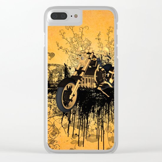 Steam motorcycle Clear iPhone Case