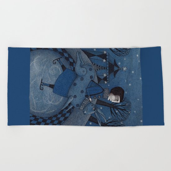 December Park (2) Beach Towel
