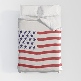 The Star-Spangled Banner / USA Flag / Hand-painted Duvet Cover