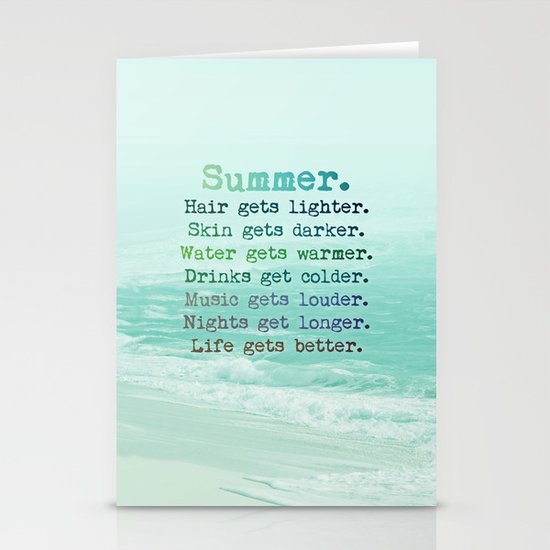 SUMMER Stationery Cards