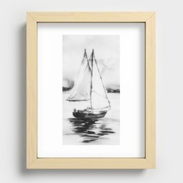 Black and white Recessed Framed Print