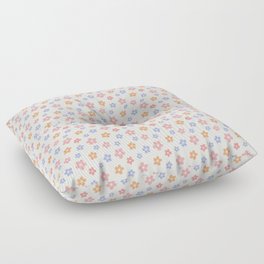Colourful Floral Pattern Floor Pillow