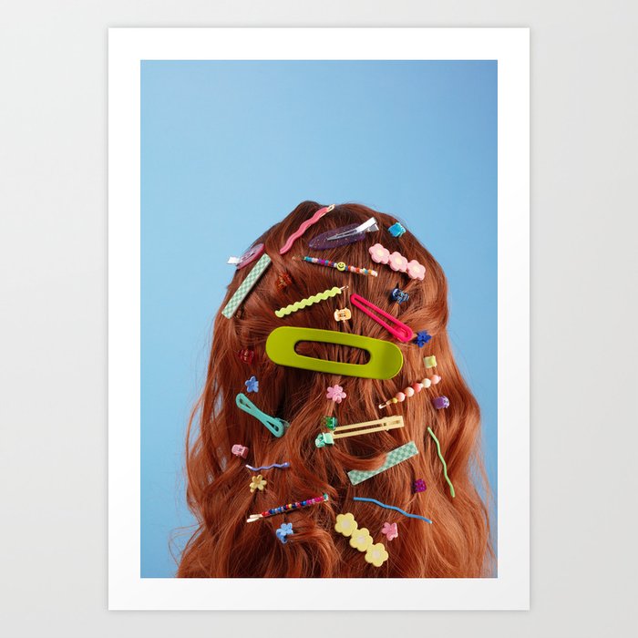 Hair clip obsession Art Print