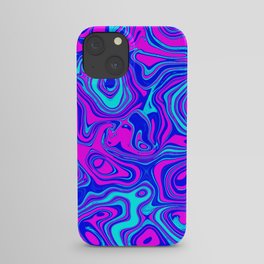 Liquid Color Pink and Blue iPhone Case