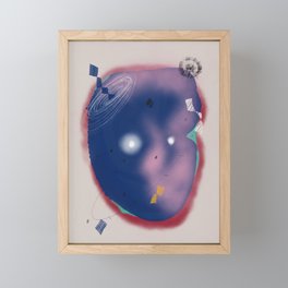 Atomic cosmos Framed Mini Art Print