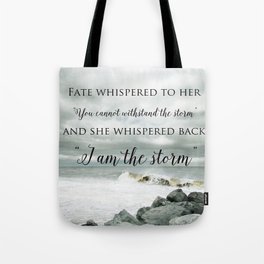 Fate Whispered to Her Tote Bag