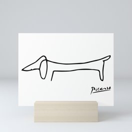 Pablo Picasso Dog (Lump) Artwork Shirt, Sketch Reproduction Mini Art Print