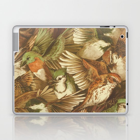 Red-Throated, Black-capped, Spotted, Barred Laptop & iPad Skin