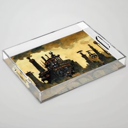 A world enveloped in pollution Acrylic Tray