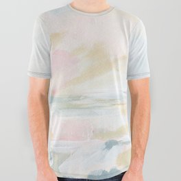 Golden Hour - Pastel Seascape All Over Graphic Tee