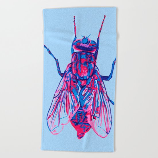 House Fly Beach Towel